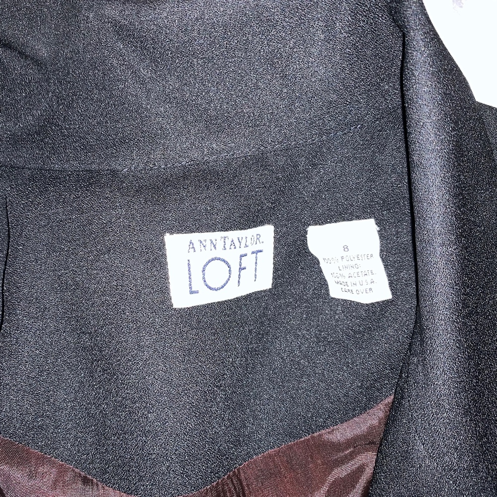 VINTAGE Ann Taylor Black Sleeveless Jumpsuit - Picture 3 of 4